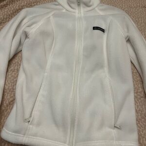 Columbia Kids Soft White Fleece Jacket